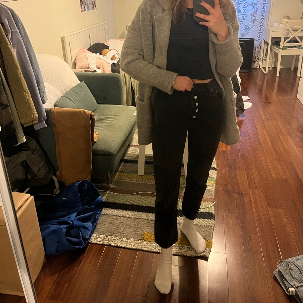 Agolde Riley crop denim jeans edit 26 inch / 25 inch waist